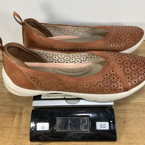 JBU Women 9.5 Emma Comfortable Casual Slip-On Ballet Flat Brown JBU by Jambu - Picture 11 of 11